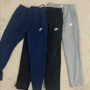 Nike Men's Sweatpants in Navy, Black, and Gray